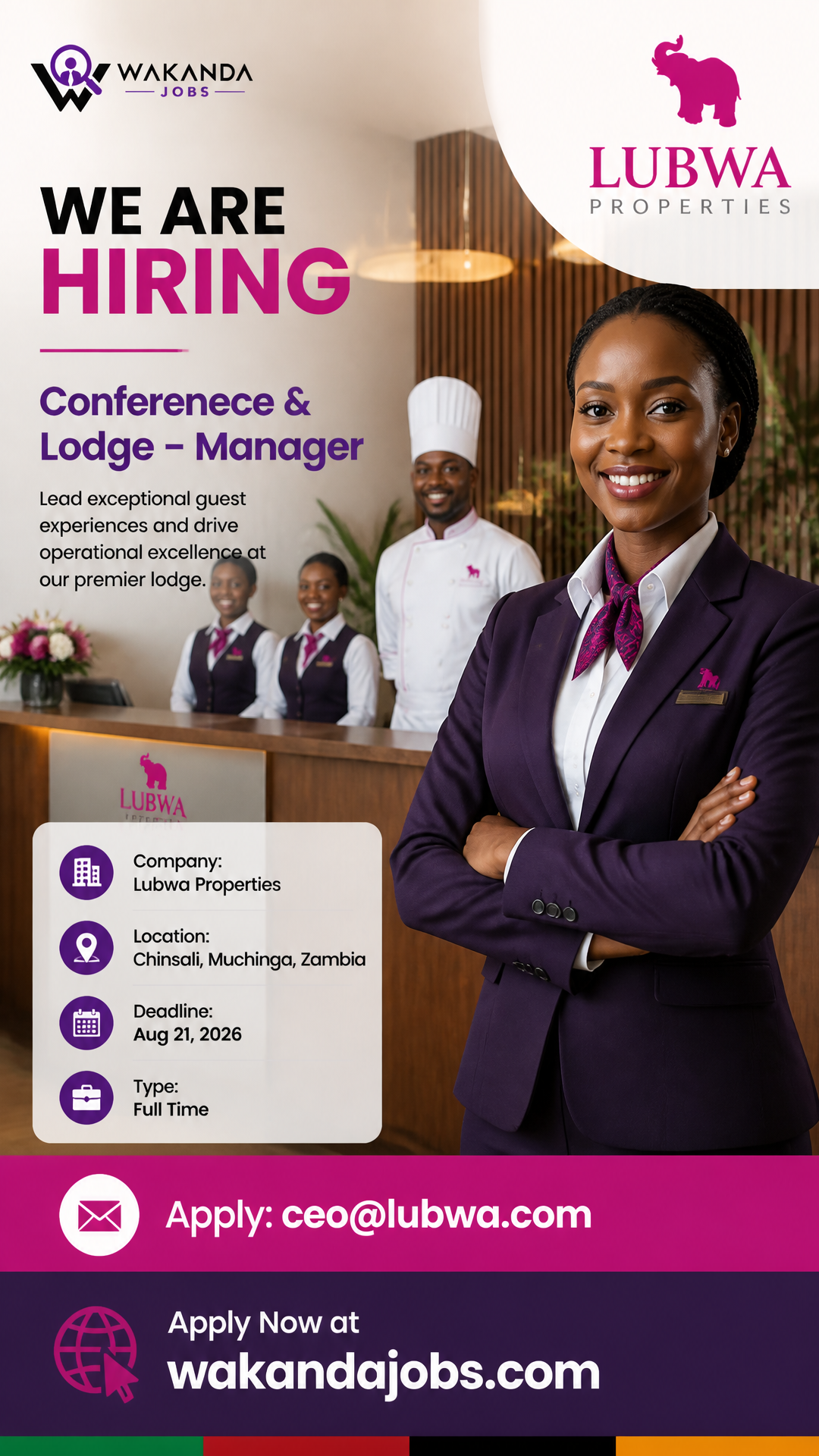 Conferenece & Lodge – Manager