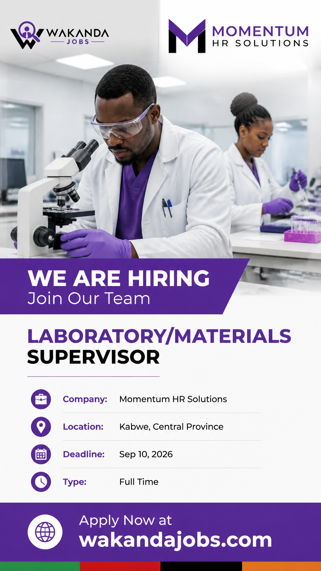 Laboratory/Materials Supervisor