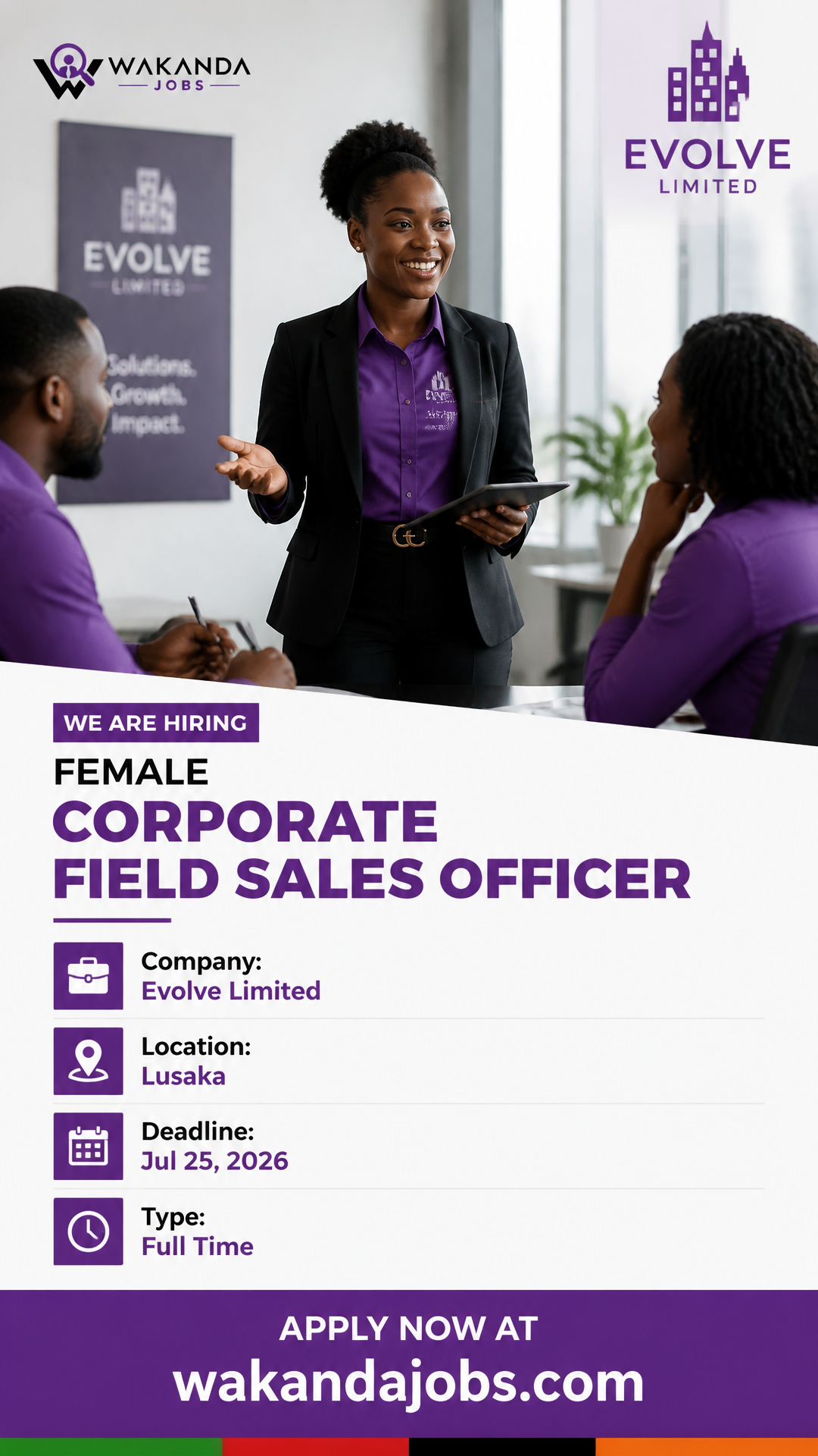 Female Corporate Field Sales Officer